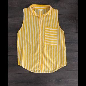 Club Monaco sleeveless blouse 100% silk medium